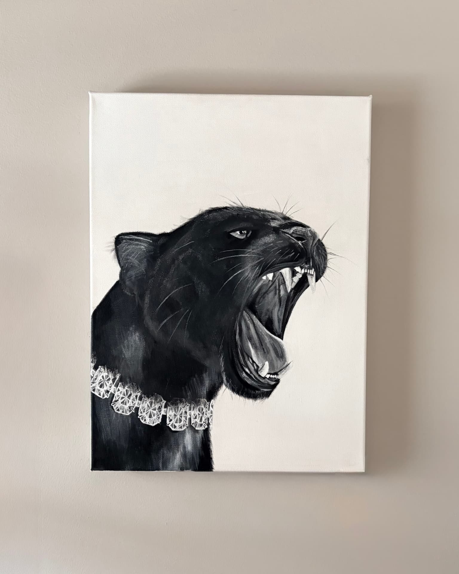 Panter met kanten kraag, Particuliere collectie